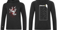 Sinister 7 Long Sleeve Hooded T-Shirt w/ Cards (Charcoal Triblend) - Unisex