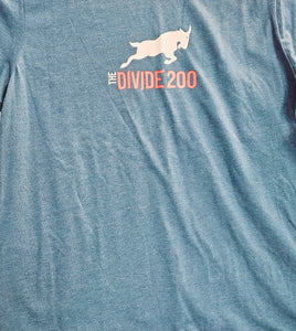 2024 Divide 200 T-Shirt w/Logo (Deep Heather Teal) - Unisex