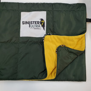 2024 Sinister 7 Giveaway Quilted Puffy Blanket (Dark Green & Yellow)