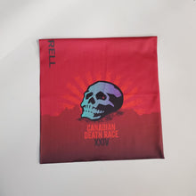 Load image into Gallery viewer, 2024 Canadian Death Race Multifunctional Head/Neckwear w/ Aurora Skull (Red &amp; Purple) - Unisex (Volunteer &amp; Racer Headwear Giveaway)
