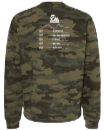 Load image into Gallery viewer, 2024 Canadian Death Race Crewneck Sweater w/ Skull Stripes (Forest Camo) - Unisex
