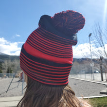 Load image into Gallery viewer, 2024 Canadian Death Race Skull Toque (Red &amp; Black) - Unisex
