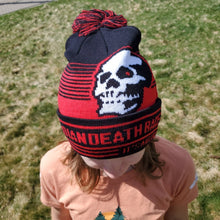 Load image into Gallery viewer, 2024 Canadian Death Race Skull Toque (Red &amp; Black) - Unisex
