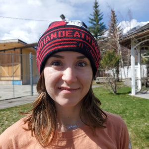 2024 Canadian Death Race Skull Toque (Red & Black) - Unisex