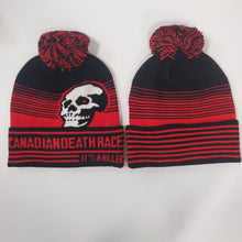 Load image into Gallery viewer, 2024 Canadian Death Race Skull Toque (Red &amp; Black) - Unisex
