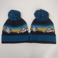 Load image into Gallery viewer, Sinister Sports Crowsnest Mountain Toque (Black, Blue, &amp; Yellow) - Unisex
