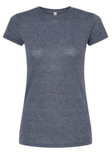 Load image into Gallery viewer, CAT Kaleidoscopic Cougar - Ladies T-shirt - Heather Navy
