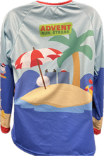 Load image into Gallery viewer, 2025 Advent Run Long Sleeved T-Shirt - Summer Santa
