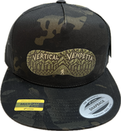 Vertical Vendetta Five-Panel Trucker Cap - Camo