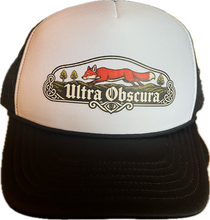Load image into Gallery viewer, Ultra Obscura  Mesh-Back Trucker Cap - White/Black
