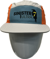 Sinister 7 5-Panel Running Hat w/ S7 Logo (Orange, Grey, Teal) - Unisex