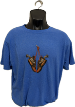 Load image into Gallery viewer, Black Spur Running Spurs T-Shirt Unisex - Heather Royal
