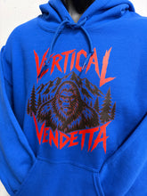 Load image into Gallery viewer, Vertical Vendetta Sasquatch Slasher Unisex Hoodie - Royal

