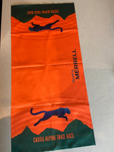 Load image into Gallery viewer, Castle Alpine Trail Race - Multifunctional Headwear/Neckwear - Orange w/ Cat
