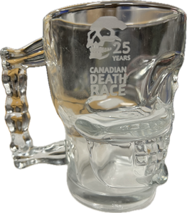 Canadian Death Race Skull Glass Mugs - 25th