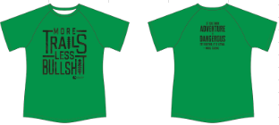 2024 Sinister Sports More Trails Less Bullshit Shirt (Green Tech) - Women's