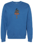 Load image into Gallery viewer, 2024 Sinister 7 Crewneck Sweater w/ Signpost (Royal Heather) - Unisex
