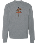 Load image into Gallery viewer, 2024 Sinister 7 Crewneck Sweater w/ Signpost (Gunmetal Heather) - Unisex
