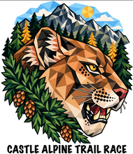 Load image into Gallery viewer, CAT Kaleidoscopic Cougar - Ladies T-shirt - Heather Navy
