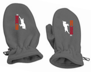 2023 Divide 200 Fleece Mitts w/ D200 Classic (Charcoal Grey w/ Black Clips) - Unisex
