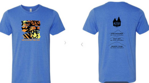 2023 Castle Alpine Trail Jersey T-Shirt w/ Cat (Heather True Royal) - Unisex