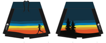 Load image into Gallery viewer, Sinister Sports Skort w/ Sunset Runner (Black &amp; Dark Blue) - Women&#39;s
