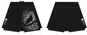 2024 Sinister Sports Skort w/ Raven (Black & White) - Women's