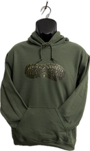 Load image into Gallery viewer, Vertical Vendetta Shoe Sole Unisex Hoodie - Military Green
