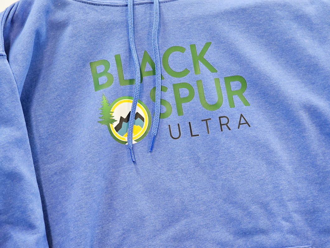 2024 Black Spur Ultra Hoodie w/New Logo (Heather Royal) - Unisex