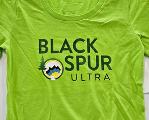 2024 Black Spur Ultra T-Shirt w/New Logo  (Lime Shock) - Women's