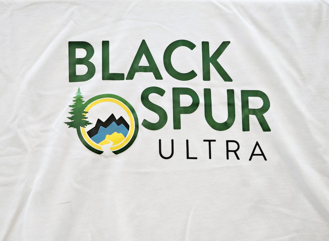 2024 Black Spur Ultra Crop T-Shirt w/New Logo (White) - Women's