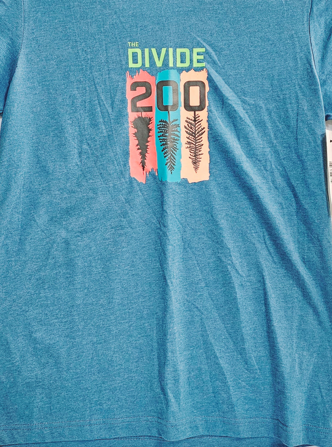 2024 Divide 200 T-Shirt w/Upside Down (Deep Heather Teal) - Unisex