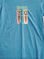 Divide 200 T-Shirt w/Upside Down (Deep Heather Teal) - Unisex