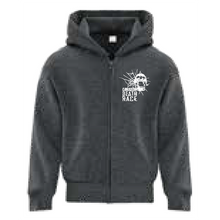 Load image into Gallery viewer, 2022 Canadian Death Race YOUTH Scream Skull Zip Hoodie (Grey)
