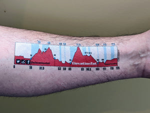 Canadian Death Race Elevation Temporary Tattoo